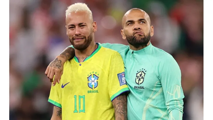 Neymar terminó llorando tras la eliminación n el Mundial de Qatar 2022.