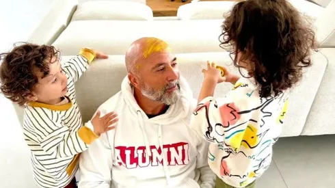 Los niños ocupan un gran tiempo de la vida de Jorge Sampaoli.