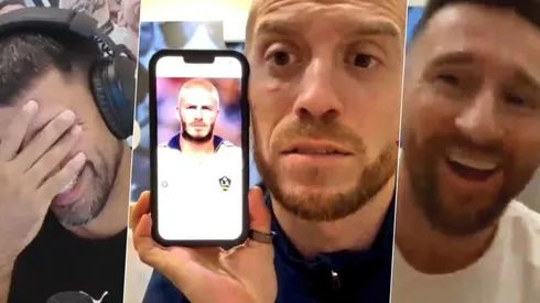 Aguero y Messi se ríen del Papu Gómez