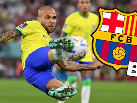 Dani Alves entrenó con el Barça B para llegar al 100% al mundial