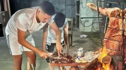 Pablo Solari mostró sus dotes en una parrilla