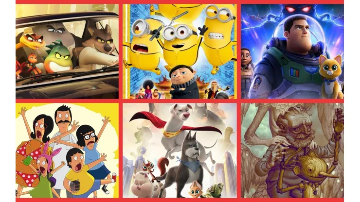 Algunas de las posibles contendoras para las nominaciones a Mejor Película Animada para los Oscar 2023.