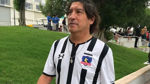Iván Zamorano llegó con la camiseta de Colo Colo al amistoso de leyendas