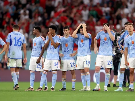 Plantel español desconsolado tras quedar fuera del Mundial