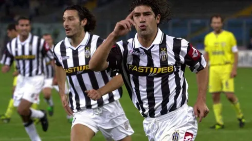 Marcelo Salas anotó un total de cuatro goles con la Juventus