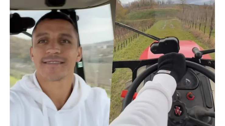 Alexis Sánchez recorrió su viña y dejó un emotivo video en redes sociales.