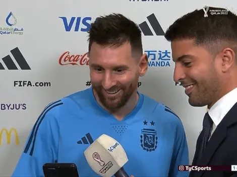 ¡Qué cara, Lio! Le muestran el festejo de sus hijos en el gol