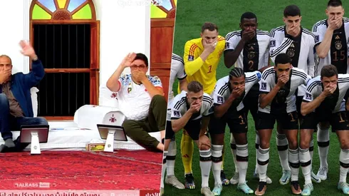 El gesto de Alemania acusando censura fue motivo de burla para la TV de Qatar