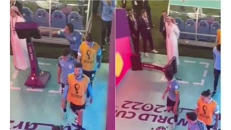 Cavani dejó clara toda la rabia e impotencia del camarín de Uruguay tras la eliminación de Qatar 2022.