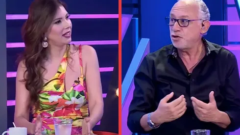 Nataly Chilet y Mauricio Israel en el panel de Sígueme y Te Sigo.