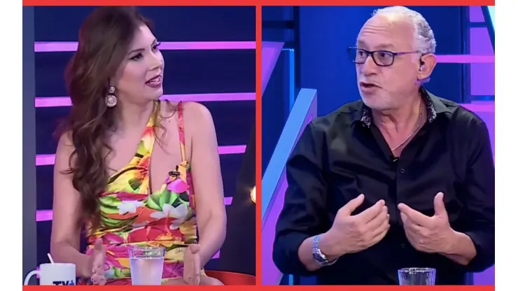 Nataly Chilet y Mauricio Israel en el panel de Sígueme y Te Sigo.