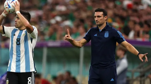 Scaloni evita mirar en menos a los australianos.