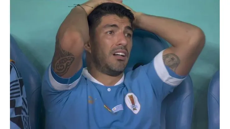 Luis Suárez se lamenta