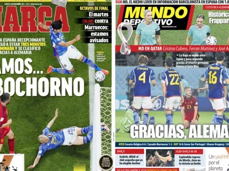 "Pasamos... un bochorno": la portadas de España tras la clasificación