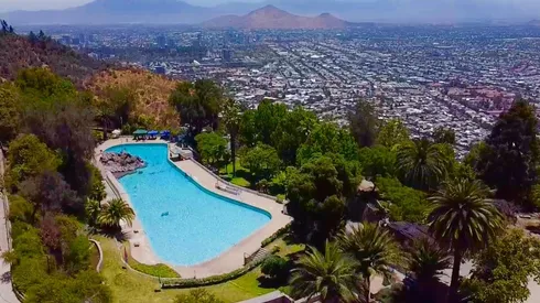 Piscina Tupahue en Cerro San Cristóbal.