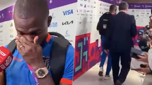 Enner Valencia salió llorando de una entrevista