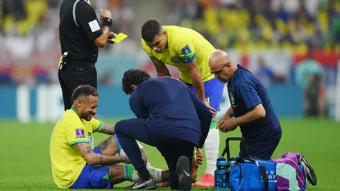 Neymar se retiró de la cancha cuando quedaban 10 minutos de partido.