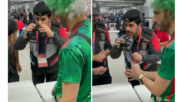 El aficionado mexicano quiso entrar alcohol en unos binoculares