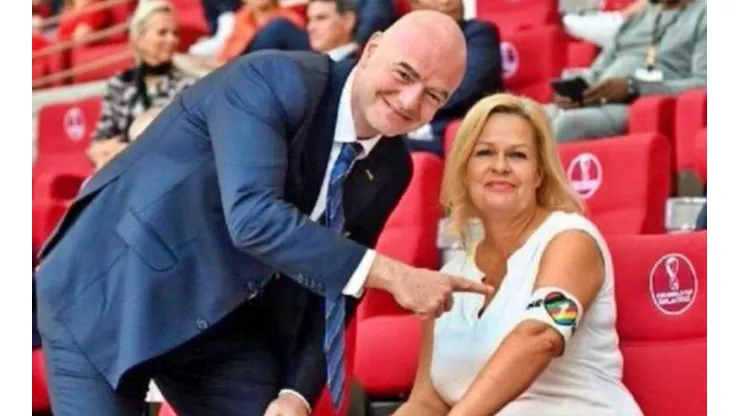 La sonrisa de Infantino lo dice todo.