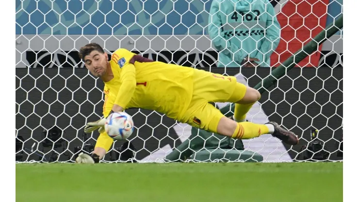 A Courtois le gustó el trabajo realizado por el equipo de Luis Enrique para golear a Costa Rica.
