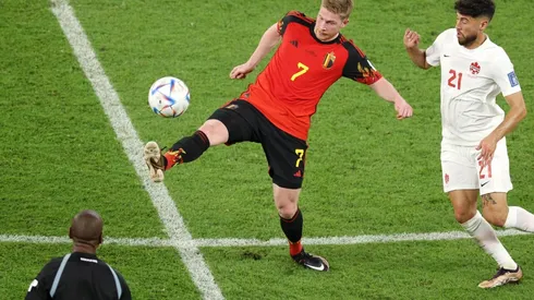 De Bruyne impactado: lo eligieron el jugador del partido en el Bélgica vs. Canadá.