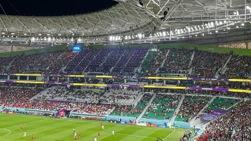 A medio llenar el partido entre España y Costa Rica