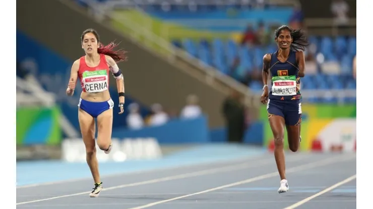 Amanda Cerna compitiendo en los Juegos Paralímpicos de Río