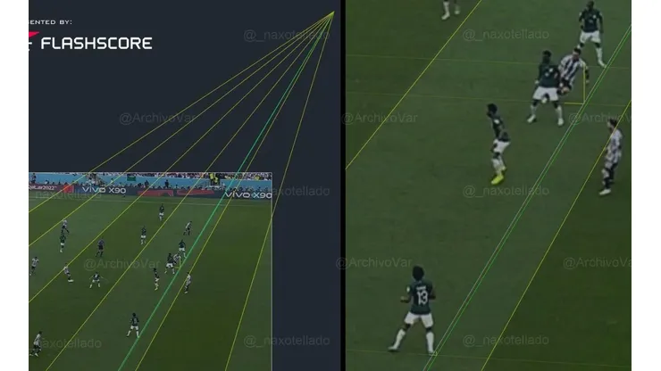 Aseguran que la línea del offside estuvo mal tirada por los árbitros