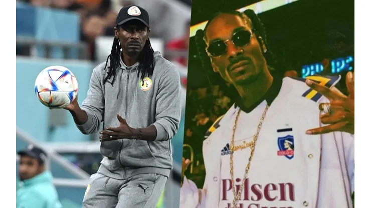 El rapero estadounidense, que se robó el corazón de los hinchas albos hace poco, reaccionó a su parecido con el técnico de Senegal.