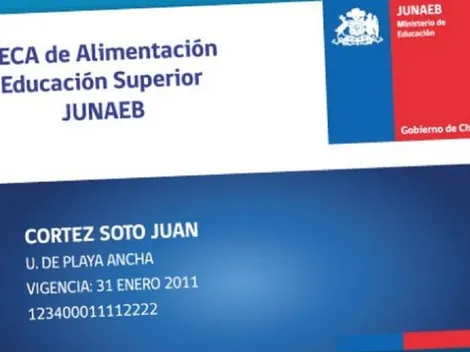 ¿Cuándo cargan la Junaeb y cuál es el monto?