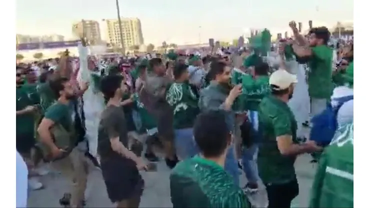 Hinchas de Arabia Saudita