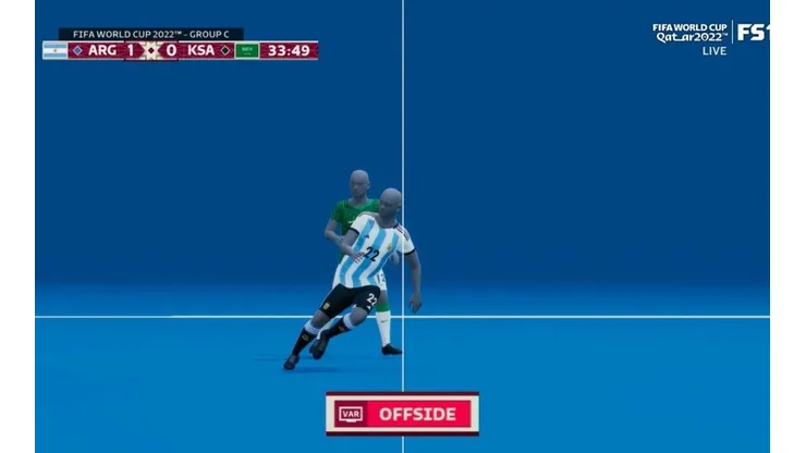 ¿Cómo funciona el offside semiautomático que le anuló tres goles a Argentina?