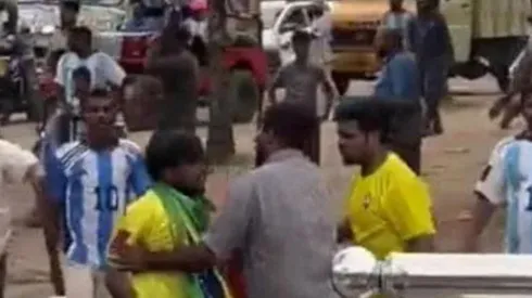 Increíble pelea en Kerala, India