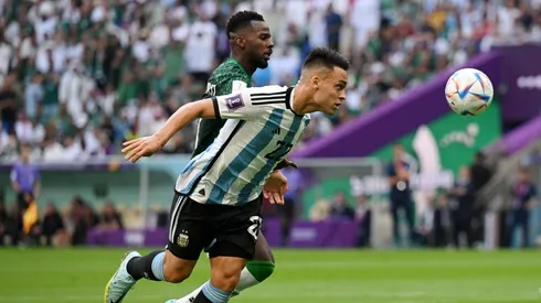 Lautaro Martínez fue titular en Argentina