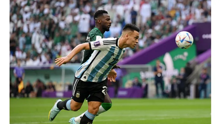 Lautaro Martínez fue titular en Argentina