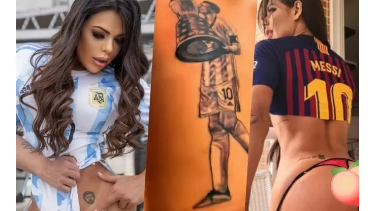 Lo Cortez no quita lo valiente: Suzy tiene cuatro tatuajes de Messi y seguramente va por otro