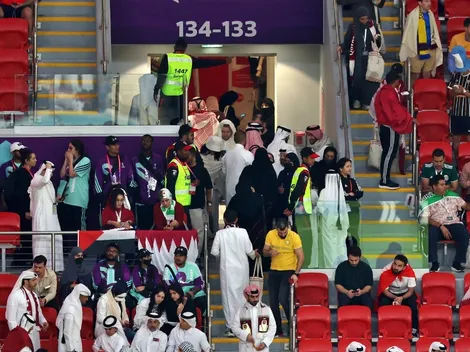 Hinchas de Qatar abandonan el estadio antes del final con Ecuador
