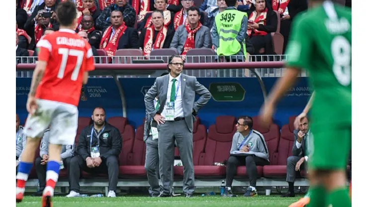 Pizzi en el partido inaugural de Rusia 2018