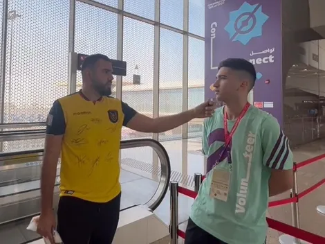 La historia del chileno que se luce como voluntario en el Mundial