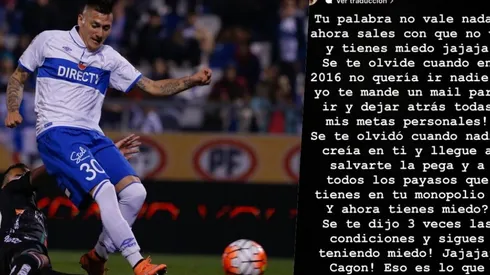 Castillo compartió duros mensajes en redes sociales