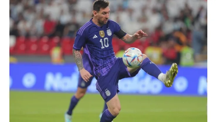 Messi tuvo un entrenamiento más relajado que sus compañeros tras el amistoso ante Emiratos Árabes.