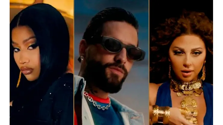 Nicki Minaj, Maluma y Myriam Fares interpretan el himno del mundial de Qatar 2022.