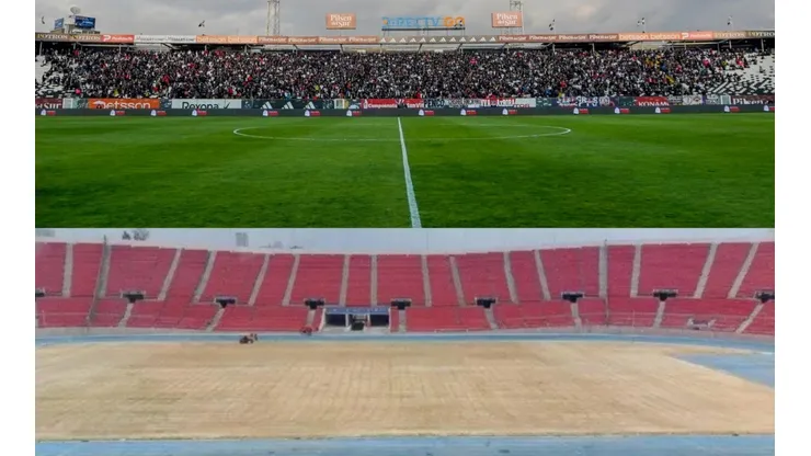 La cancha del Nacional no resistió ante tanto concierto, los hinchas albos rezan para que no le pase lo mismo al Monumental.