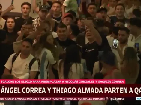 ¡Locura en Argentina para despedir a Correa y Almada en su viaje a Qatar!