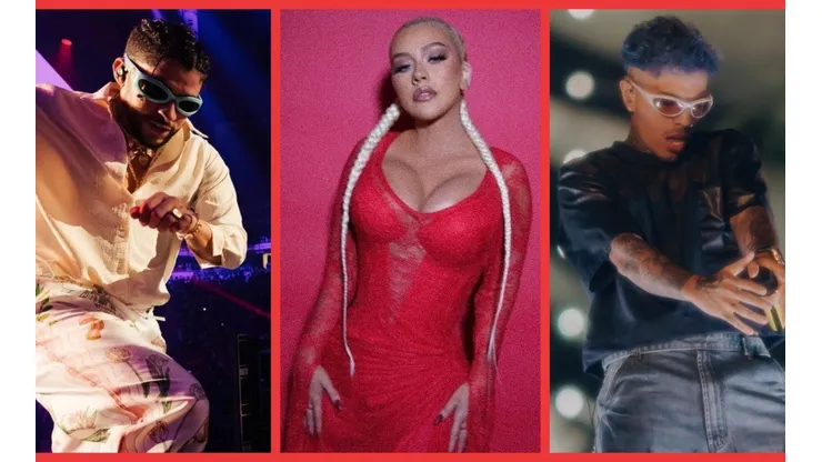 Bad Bunny, Christina Aguilera y Rauw Alejandro: los favoritos de los Latin Grammy 2022.