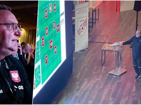 DT de Polonia asiste a charla de Bielsa antes de enfrentar a Chile