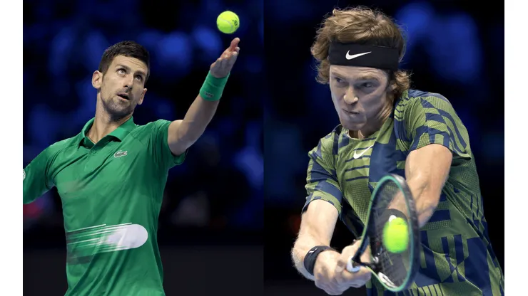 Djokovic y Rublev se juegan el paso a la fase final del ATP Finals.