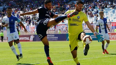 Agustín Rossi en uno de los cinco partidos que atajó para Deportes Antofagasta.