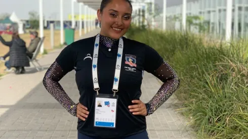 Isidora Carrasco en el World Skate Games en Argentina