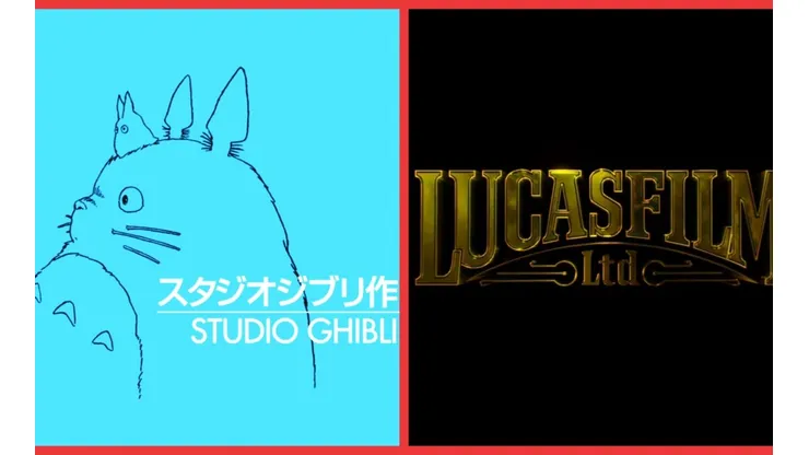 Los logos de Ghibli y Lucasfilm